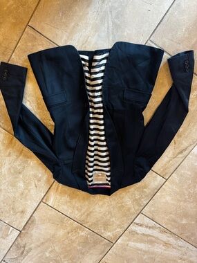 Banana Republic Navy Women's Blazer with Striped Lining